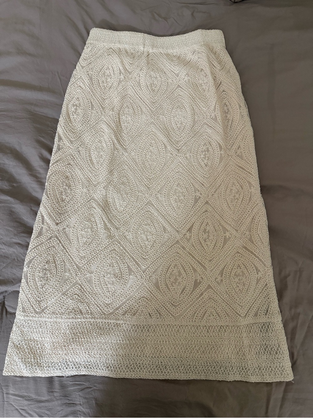 Crochet maxi skirt
